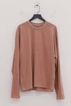 BASERANGE Crew neck long sleeve T-shirt France BAS-TOBL-CO-WI24-GARNET ORANGE